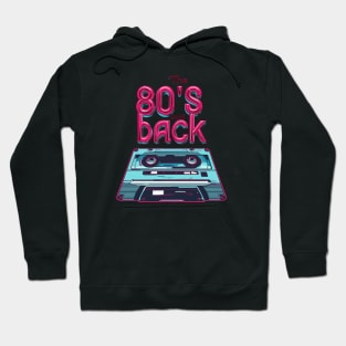 80's back cassette perspective Hoodie